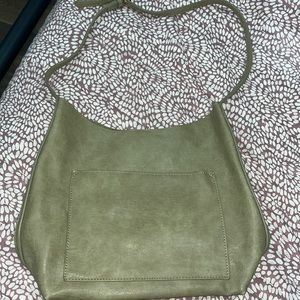 Green shoulder bag
